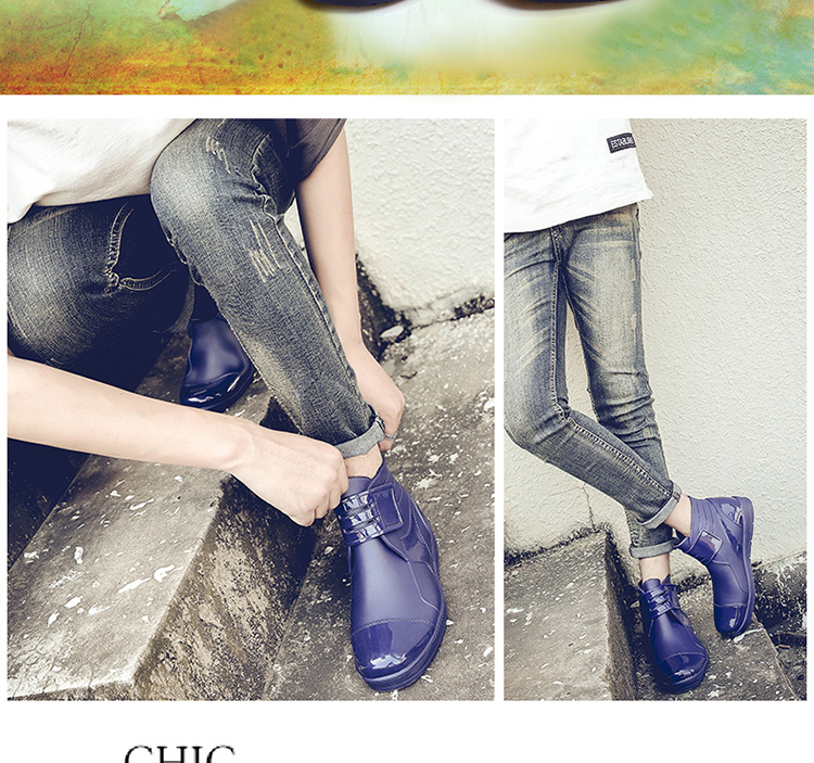 Giày nam cao cổ dành cho nam di cư trong giày mưa dài Giày nam dài ống thấp công chúa và giày nữ kiểu lớn - Rainshoes giày bảo hộ siêu nhẹ chống nước