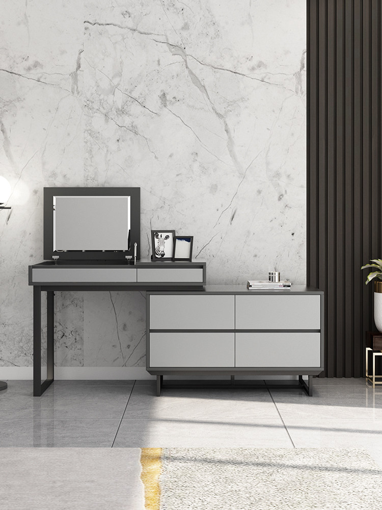 卧室收纳柜化妆桌ins梳妆台收纳柜网红转角收纳简约现代一体柜|msdalam kategori perabot kediaman, of Tables, Dresser/meja - dari Buy2taobao.com untuk memberikan perkhidmatan ejen Taobao profesional membeli