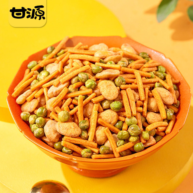 甘源鲜虾烤肉蟹黄味虾条豆果休闲小吃厂家每箱500g*12袋共6kg,零食/坚果/特产,豆类制品,淘宝优惠券,粉丝福利购,淘宝优惠卷
