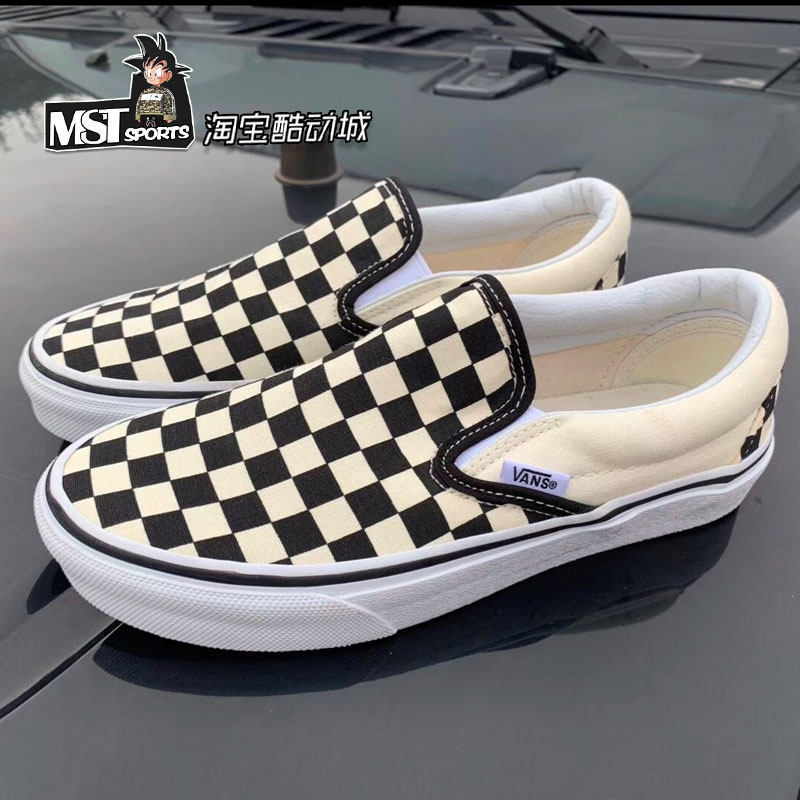 VANS黑白棋盘格SLIP ON一脚蹬防滑懒人低帮轻便帆布鞋VN-0EYEBWW,运动鞋new,帆布鞋,淘宝优惠券,粉丝福利购,淘宝优惠卷