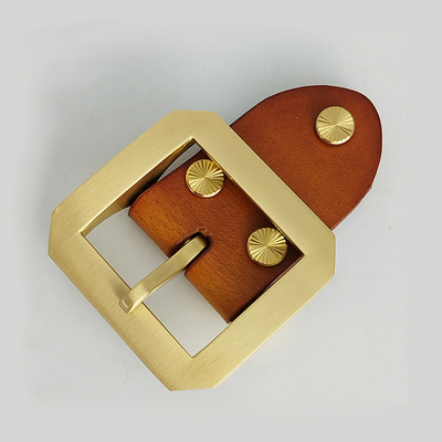 纯铜皮带扣头针扣38cm 黄铜皮带扣头男士女士腰带扣头腰带头手工