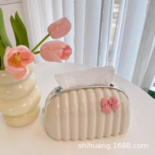 饰摆件 有趣纸巾盒客厅高档轻奢抽纸盒家用收纳盒子茶几桌面创意装