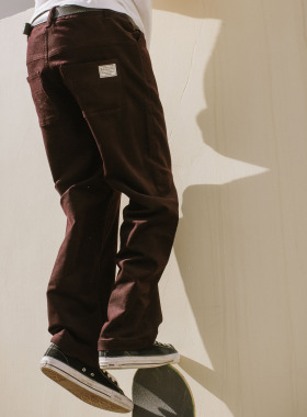 Kizzles Corduroy Work Pants 特殊灯芯绒面料 弹力直筒滑板长裤