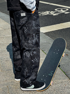 裤 Kizzles 黑蟒迷彩滑板运动休闲多口袋工装 Pants Cargo