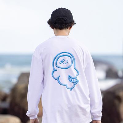 Kizzles经典脑袋双面印花长袖