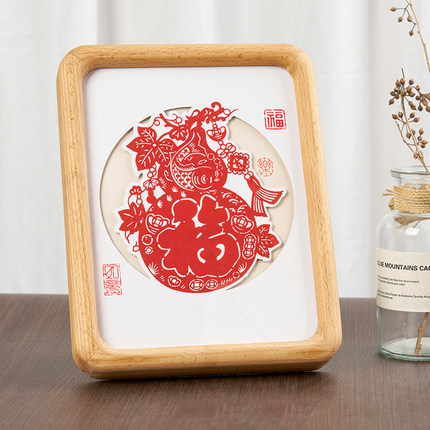 实木相框摆台高级定制洗儿童照片加打印宝宝成长纪念相片做成相册