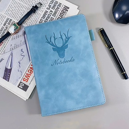 笔记本子加厚简约大学生横线A4日记本复古软皮面考研记事本空白本厚本子B5商务工作记录本康奈尔定制定做logo