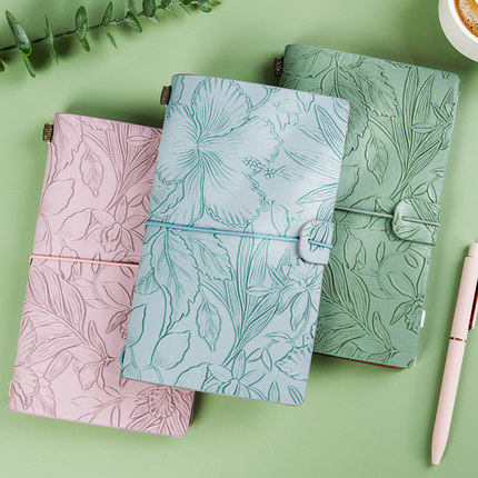 少女心活页笔记本高颜值ins风A5可拆卸替芯大学生加厚记事本手账简约文艺日记本创意文具小清新笔记本子定制