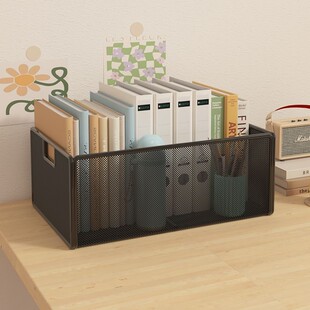 书本收纳箱移动书包置物架学生教室用装书箱子桌下放书籍书箱筐盒