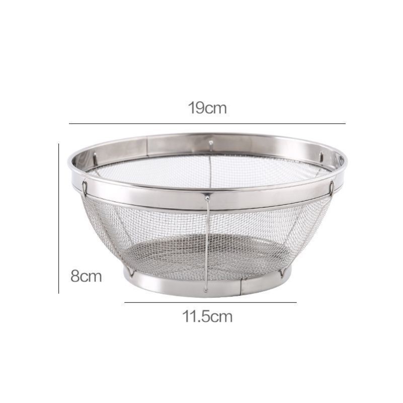 不锈钢沥水篮洗小米芝麻神器过滤网淘米器洗米筛家用滤水洗菜漏盆