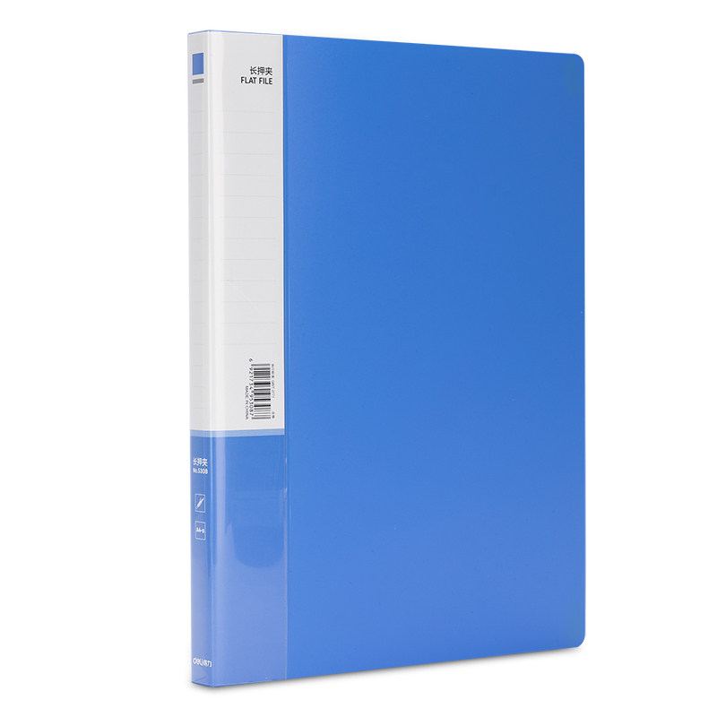 DELI 5308 폴더 A4 폴더 단일 클립 단일 장압 클립 폴더 + 포켓 PP 클립 특가 한정판