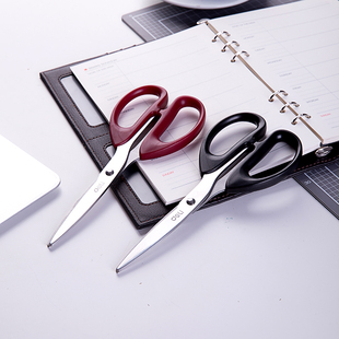 文具 家用缝纫剪纸刀 得力6034办公剪刀 锋利不锈钢美工剪刀