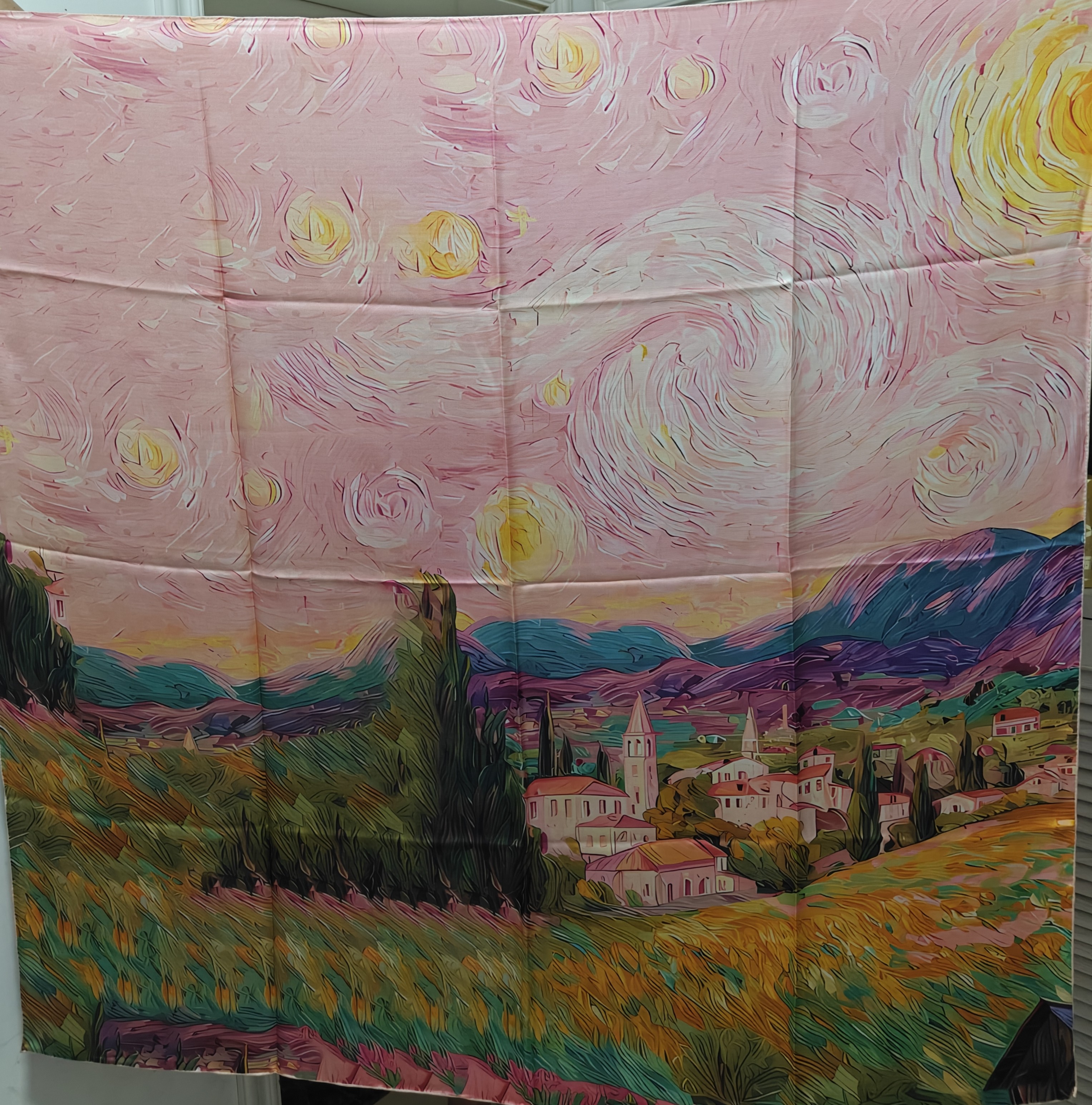 梵高星空20姆米真丝意萝绸双面异色135方巾丝巾围巾秋冬新款时尚,服饰配件/皮带/帽子/围巾,围巾/丝巾/披肩,淘宝优惠券,粉丝福利购,淘宝优惠卷