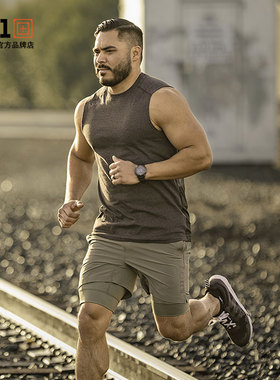 美国5.11无袖t恤511弹性网眼透气吸湿排汗户外运动健身圆领 82137