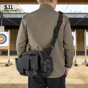 美国5.11新款战术斜挎包 15L 快调鞍袋单肩包511救援包 5860120