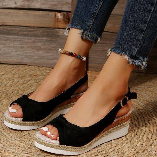 New Summer Slope Heel Thick Bottom Women's Sandals Non slip