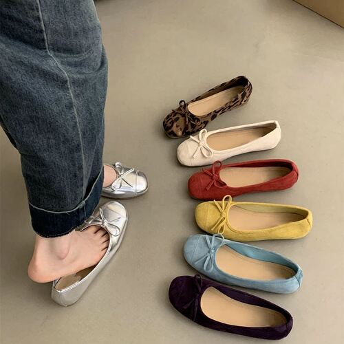 New  women's retro shoes women flat red grandma shoes