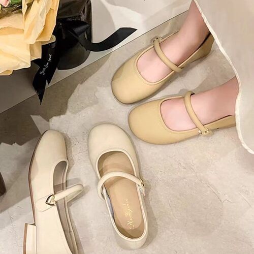 New  women's summer thick heel soft sole temperament shoes