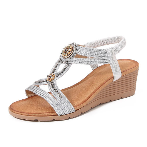 women's Shoes Boximi Fashion Sandals Thick Bottom Slope Heel