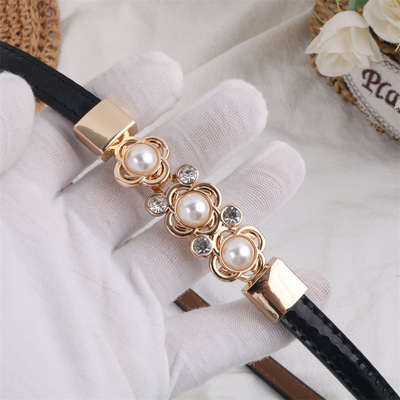 日本品质百搭女士细腰带夏季真皮风衣腰封装饰西装皮带配连衣裙子