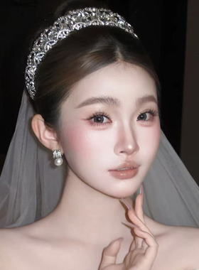 ETE-18180韩式奢华结婚白纱皇冠新娘头饰超闪水钻婚纱礼服公主冠
