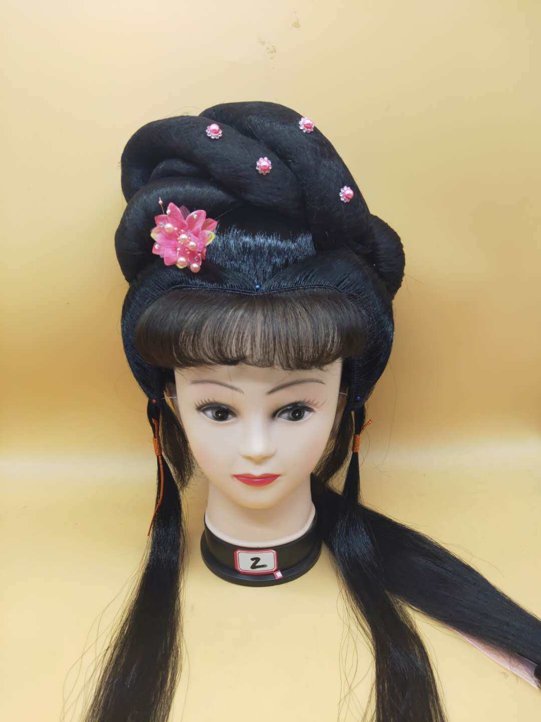 正品戏剧戏曲越剧黄梅戏花旦小姐七仙女青衣古装头饰表演假发仿真