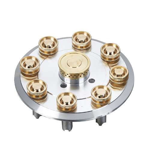 YANTT燃气灶九腔猛火火盖配件文火火盖炉头煤气灶分火器纯铜火盖