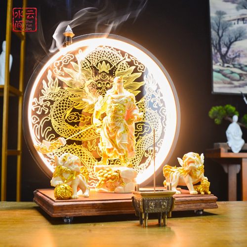 武财神关公家用招财摆件