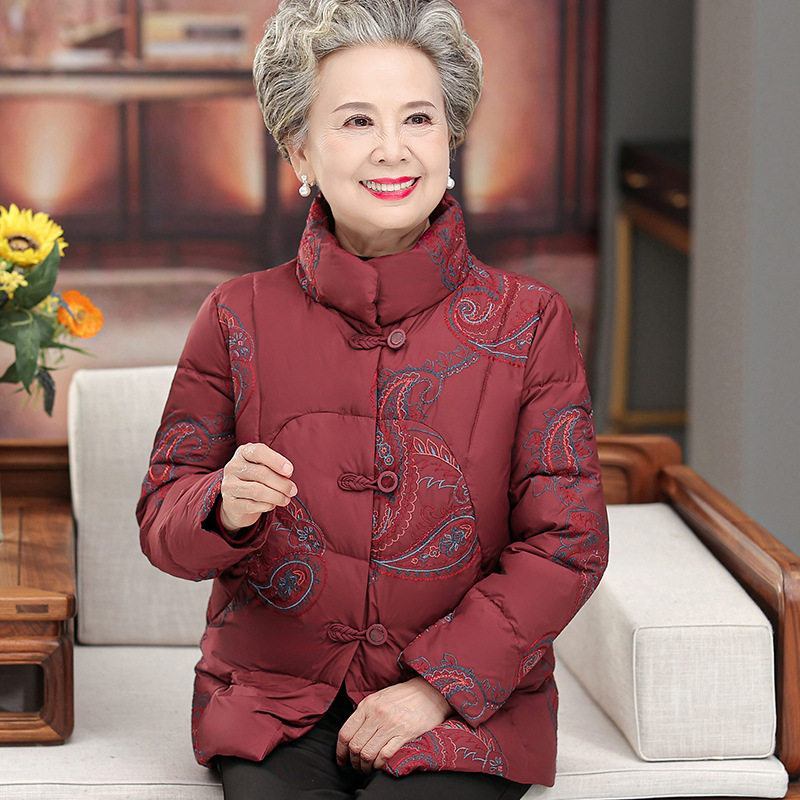 恒源祥老年人秋装女羽绒服奶奶装短款棉服老太太棉袄妈妈装外套老,男装,羽绒服,淘宝优惠券,粉丝福利购,淘宝优惠卷