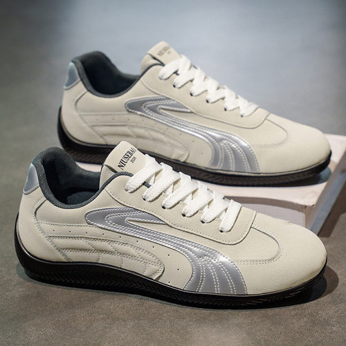 香港潮牌2025秋季新款德训风男鞋皮面休闲鞋情侣款潮流鞋青少年百