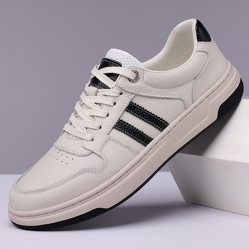 康奈头层牛皮板鞋2025秋季新款男士防滑潮流网红爆款皮鞋真皮休闲