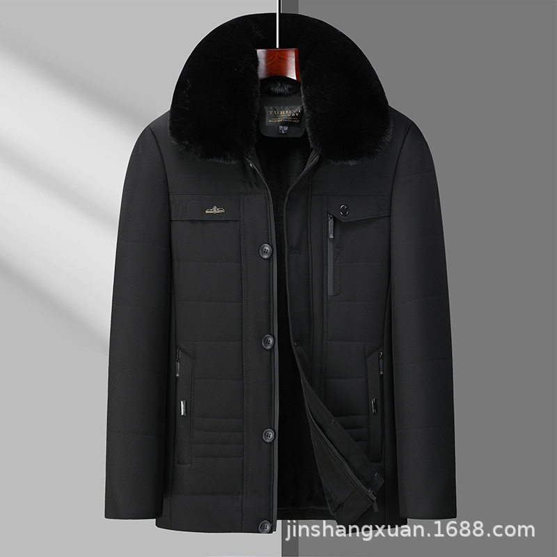 恒源祥男士冬季保暖棉服中老年人棉衣男毛领款爸爸款加绒加厚老人,男装,皮草,淘宝优惠券,粉丝福利购,淘宝优惠卷