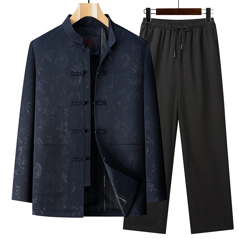 恒源祥夹克秋冬中老年夹克唐装男休闲高质量套装爸爸装老人衣服外,男装,唐装,淘宝优惠券,粉丝福利购,淘宝优惠卷