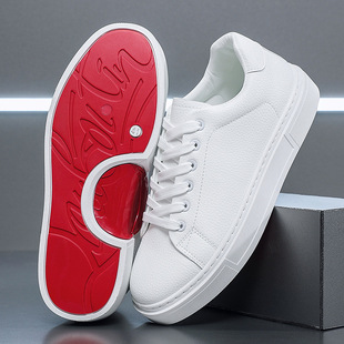 上班男鞋 时尚 个性 休闲板鞋 街 香港潮牌2025秋季 百搭平底小白鞋 新款