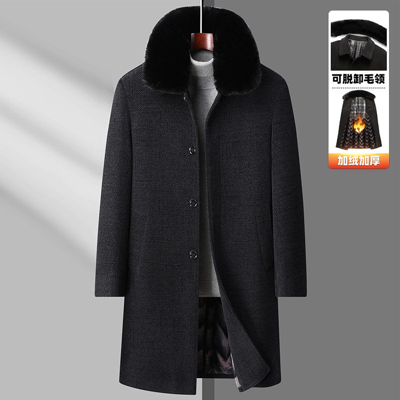 恒源祥男士冬季棉服保暖大衣中长款呢子外套中老年爸爸装老人上衣,男装,毛呢大衣,淘宝优惠券,粉丝福利购,淘宝优惠卷