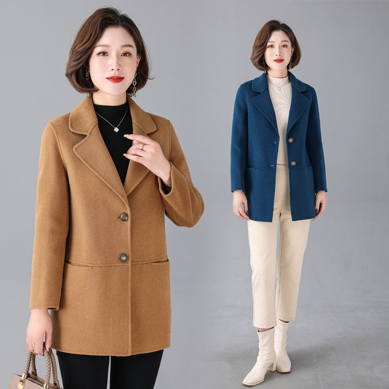 恒源祥中年女装冬季双面纯羊毛呢外套新款40-50岁洋气妈妈显瘦羊,女装/女士精品,中老年女装,淘宝优惠券,粉丝福利购,淘宝优惠卷