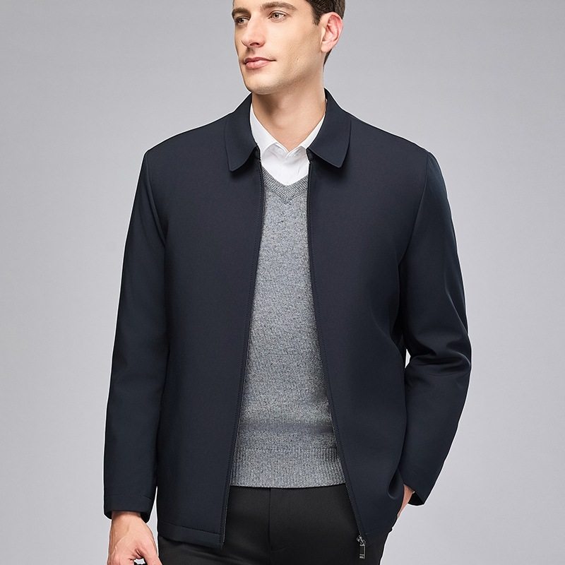 恒源祥男士翻领简约外套深色仿貂绒防掉绒可拆内胆保暖蓄热秋冬夹,男装,夹克,淘宝优惠券,粉丝福利购,淘宝优惠卷