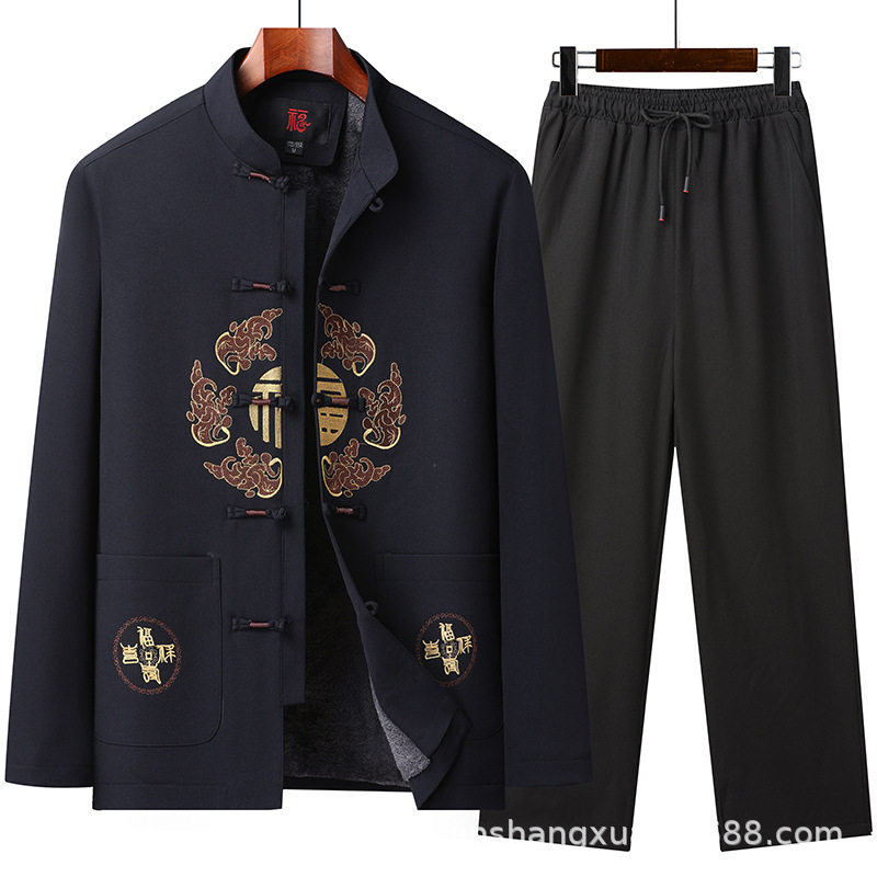恒源祥中老年唐装男爸爸春秋款外套爷爷秋装礼服中国风套装老年人,男装,唐装,淘宝优惠券,粉丝福利购,淘宝优惠卷