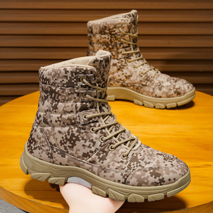 男士 跨境大码 马丁靴潮户外男靴子高帮登山 新款 香港潮牌2025年秋季