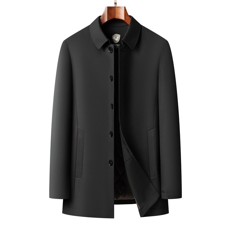 恒源祥男士冬季翻领中长款棉服深色加厚保暖多口袋轻商务休闲宽松,男装,风衣,淘宝优惠券,粉丝福利购,淘宝优惠卷