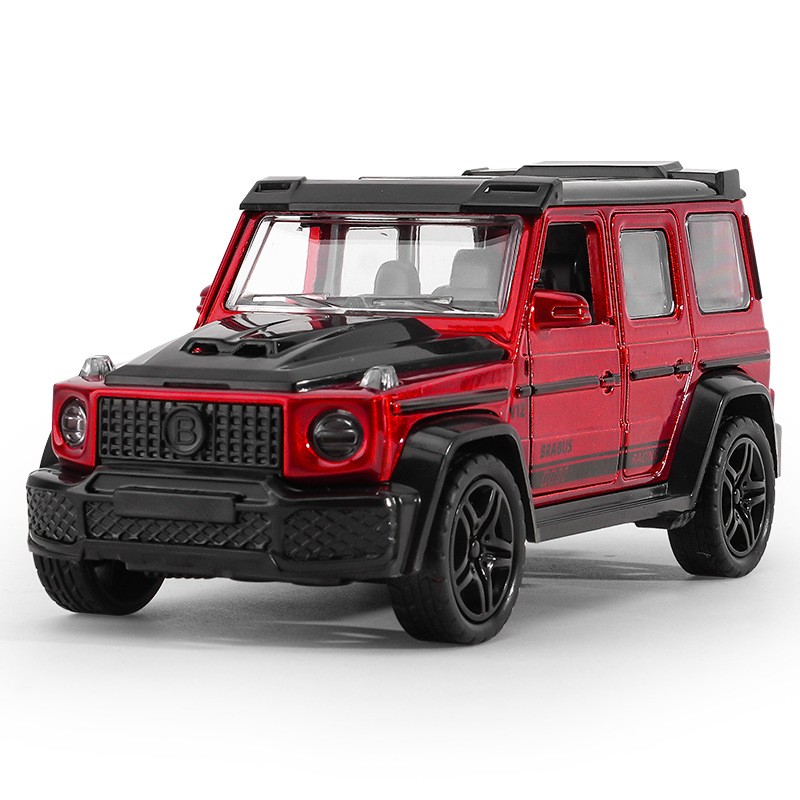 儿童玩具男孩仿真回力合金车模型小汽车玩具越野车夹娃娃gd12