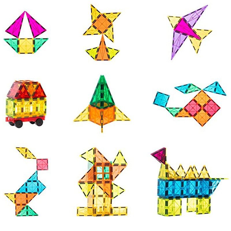 3C认证磁力窗DIY套装百变益智玩具早教大磁铁积木构建zj09