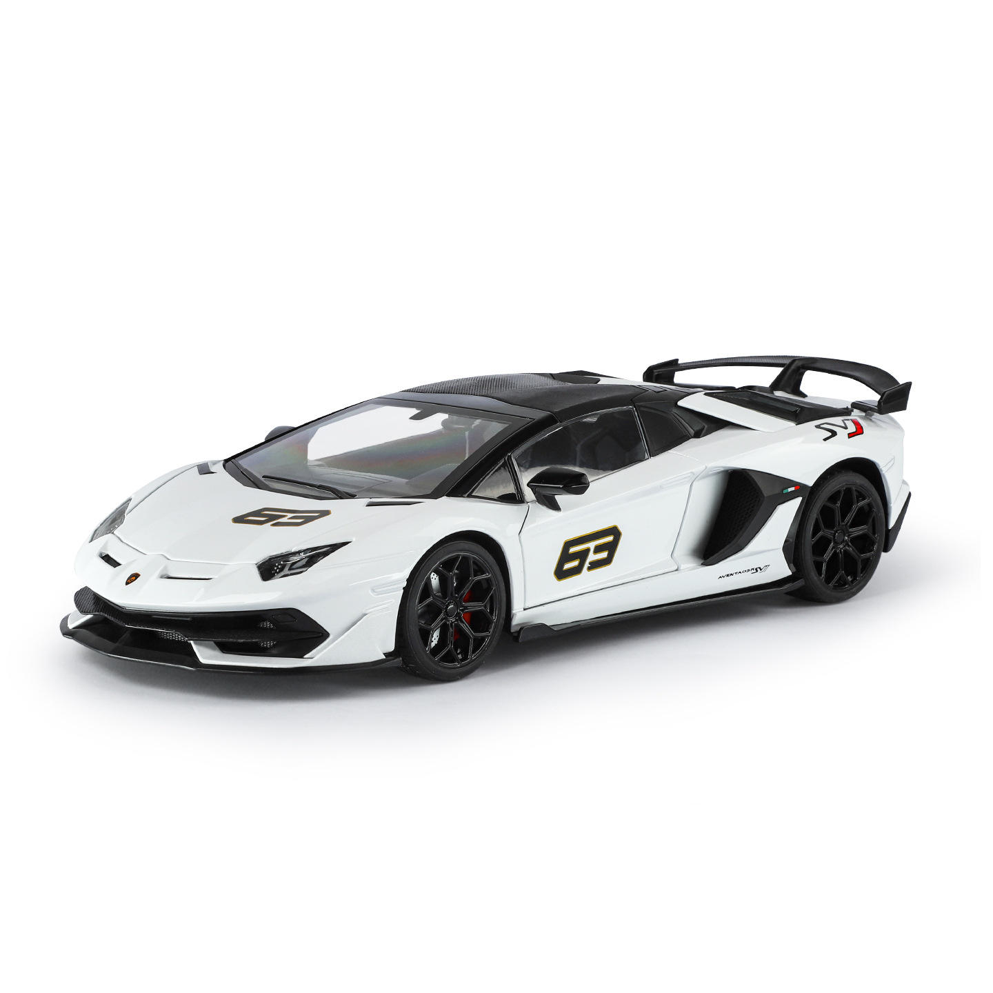 1:18超大号合金兰博埃文塔多大牛跑车模型声光男孩玩具车