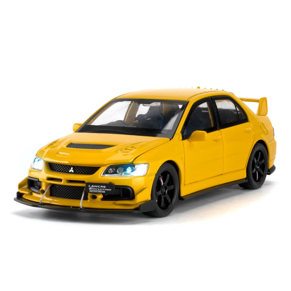 仿真1：32九代EVO合金跑车模型摆件儿童玩具火车/摩托/汽车模型
