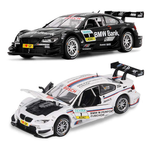 新款 成真1:32黑色适用寳马M3DTM合金车模声光玩具盒