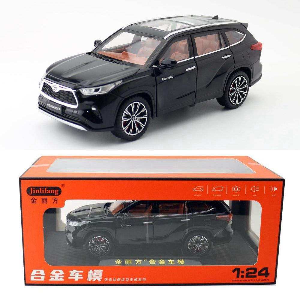 新款金丽方合金模型儿童玩具1:24丰田汉兰达SUV轿车声光6开门支架,模玩/动漫/周边/娃圈三坑/桌游,火车/摩托/汽车模型,淘宝优惠券,粉丝福利购,淘宝优惠卷
