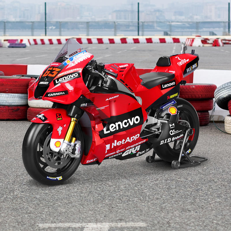 美驰图大号1:6 杜卡迪大摩托车机车仿真合金摩托赛车摆件玩具模型