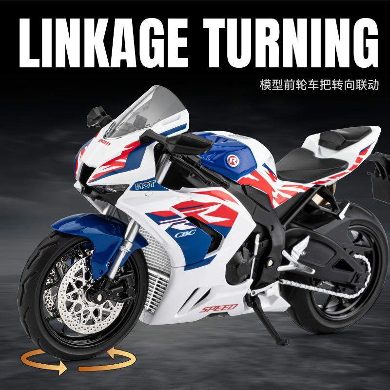 新款 嘉业合金模型儿童玩具摩托车1:12本田CBR火刃HRC赛车声光,模玩/动漫/周边/娃圈三坑/桌游,火车/摩托/汽车模型,淘宝优惠券,粉丝福利购,淘宝优惠卷