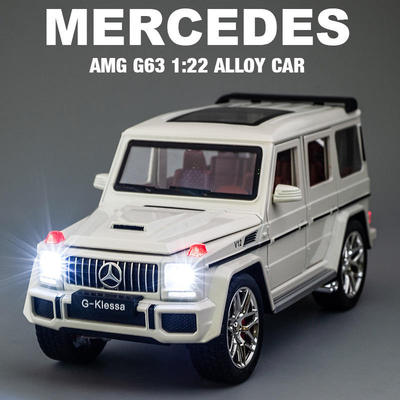 新款 大G63合金1:24大G仿真汽车模型礼物六开门儿童玩具车