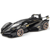 收藏摆件 24兰博V12合金汽车概念跑车模型限量版 灯光玩具多功能